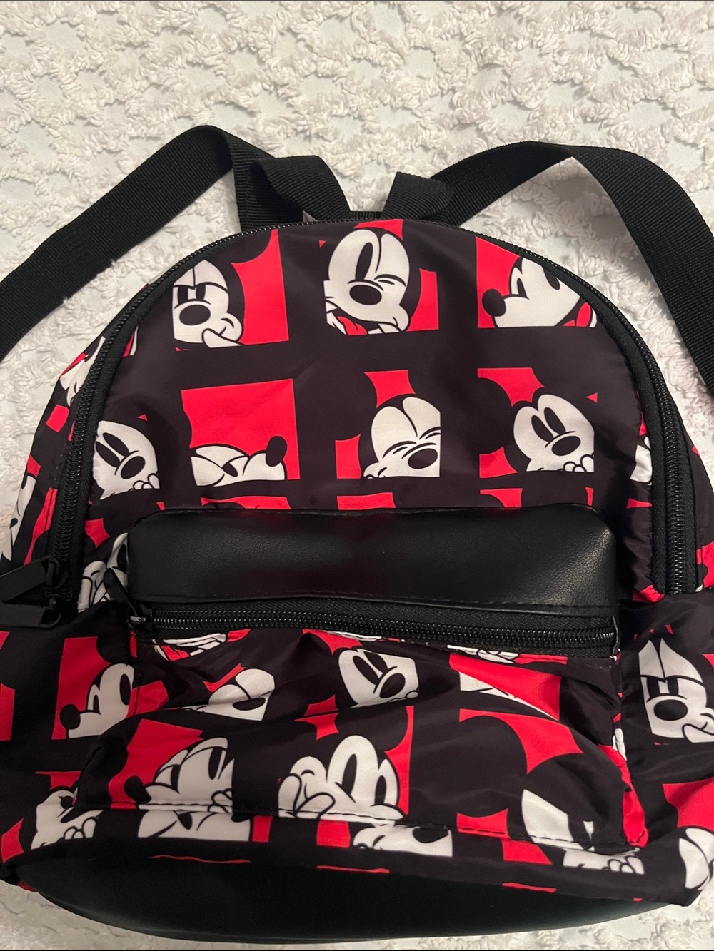 Disney Mickey Mouse Mini Backpack in Black and Red